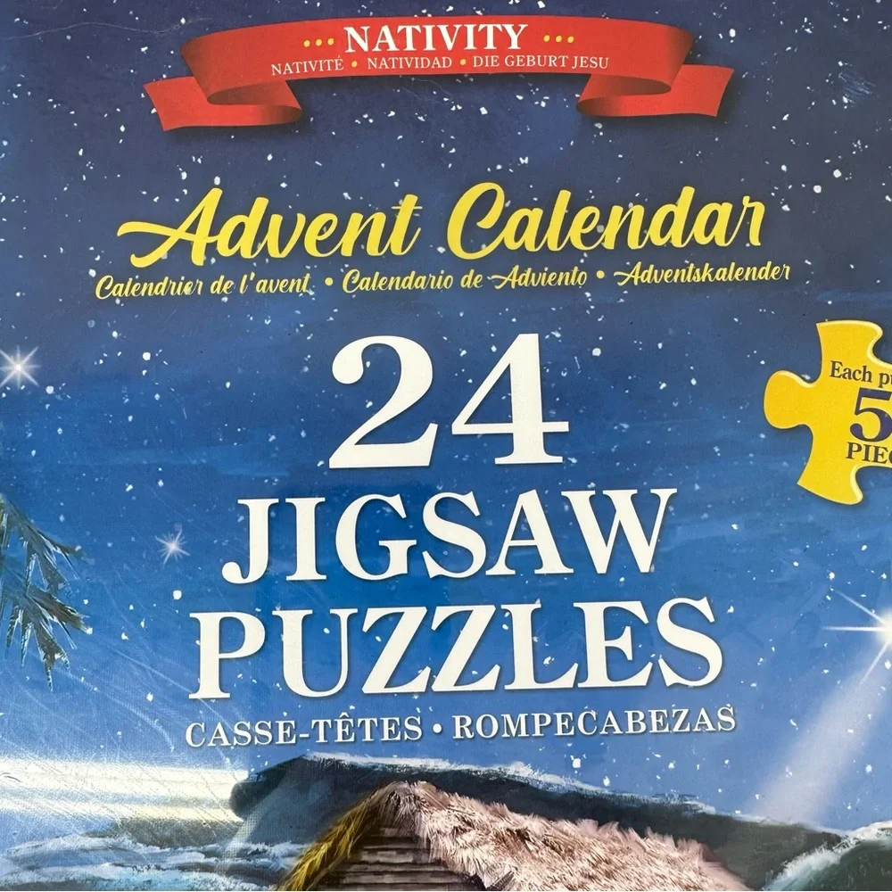 Nativity Advent Calendar: 24 Jigsaw Puzzles new  Christmas gift